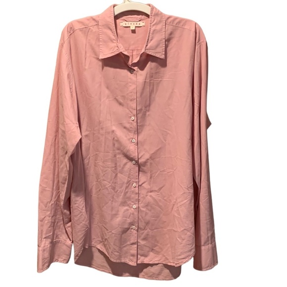 Xirena Women's Long Sleeve Cotton Button Front Shirt in Mauve Small - Picture 1 of 7